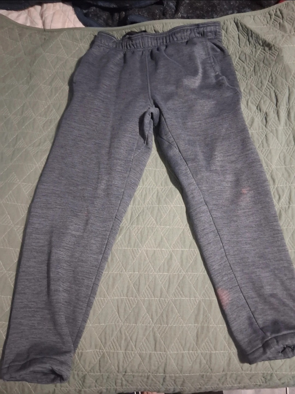 And1 Gray Sweatpants with Stains